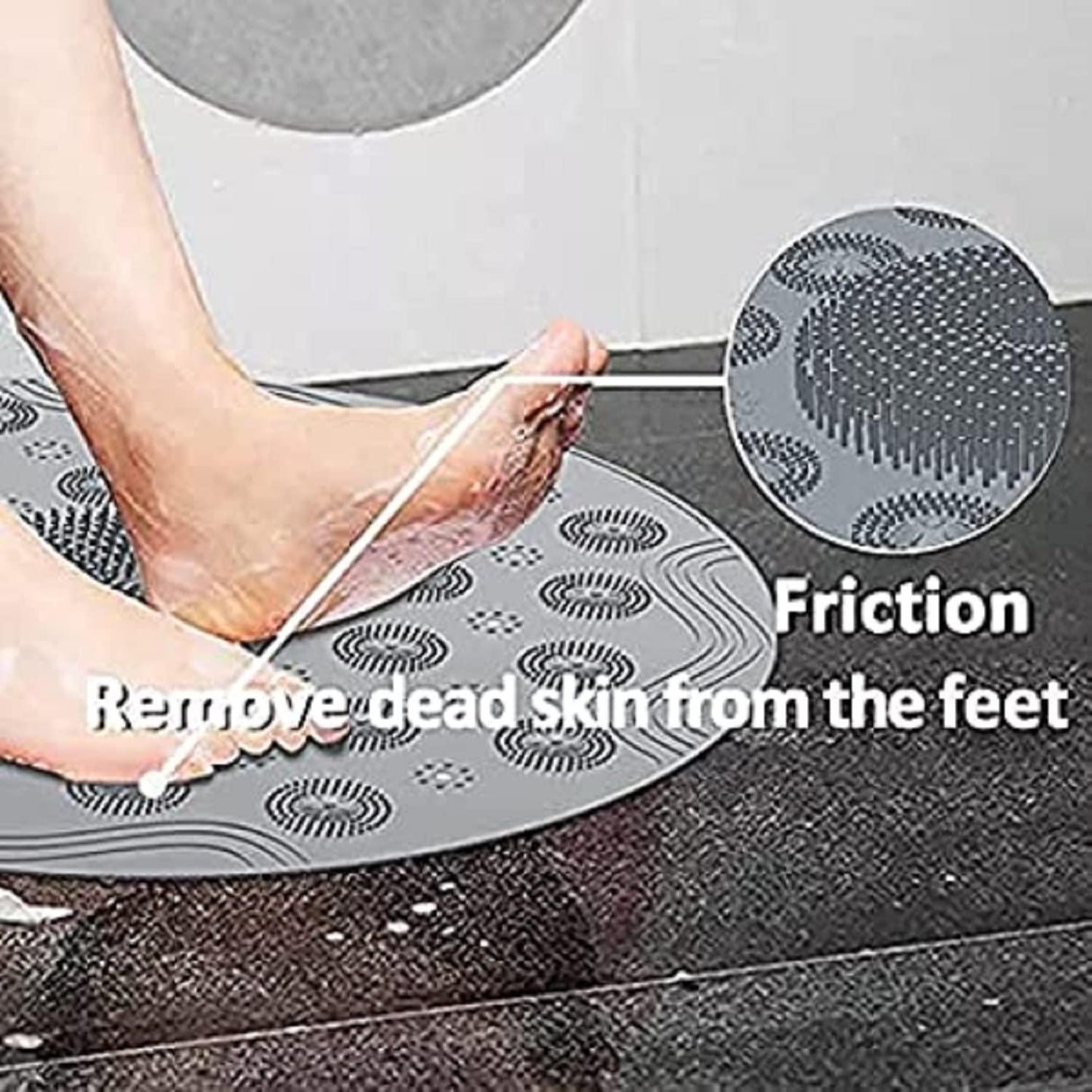 Shower Foot Cleaner Scrubber Foot Brush Massager Pad