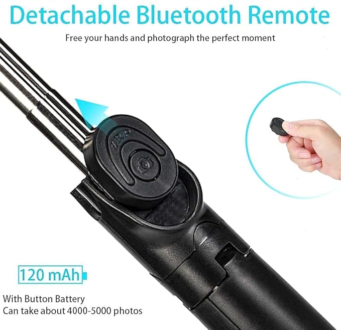 selfie Sticks with Remote and Selfie Light